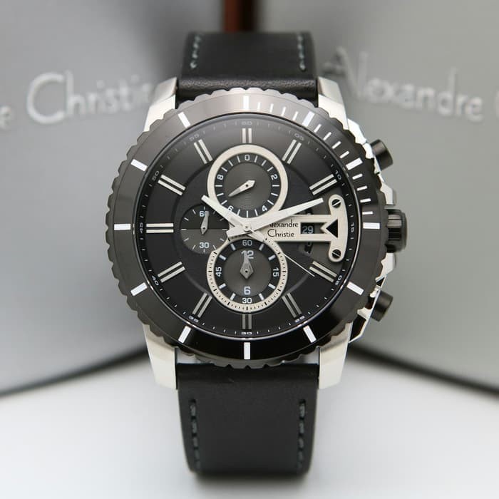 JAM TANGAN PRIA ALEXANDRE CHRISTIE AC 6527 LEATHER ORIGINAL GARANSI RESMI 1 TAHUN