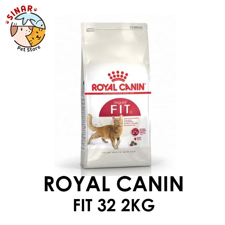 Royal Canin Fit 32 2KG Makanan Kucing Dewasa Sehat Pelet Dry Cat Food