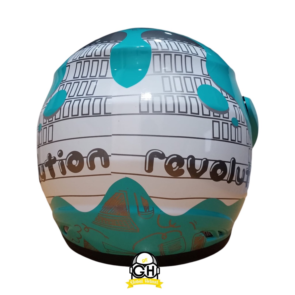 HELM EVOLUTION NOTES REVOLUTION TOSCA SERIES HALF FACE TERMURAH MODEL GM EVO