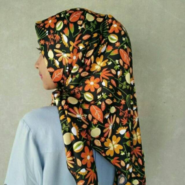 Jilbab motif bunga