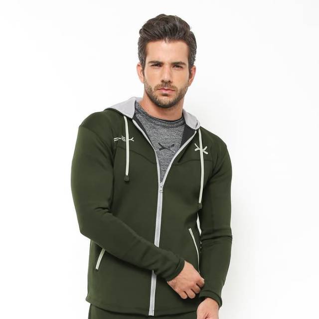 FJS-002AR Jaket sport fitness FLEX army