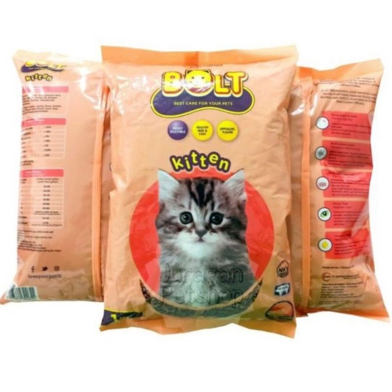 makanan anak kucing / bolt kitten 1 kg / makanan kering anak kucing