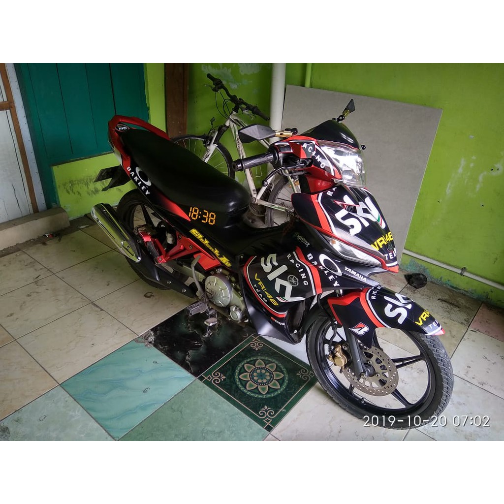 stiker decal striping motor jupiter vr46 sky team