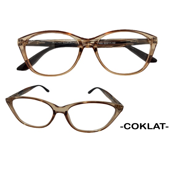 kaca mata Fashion Transparan Wanita Pria Kacamata Korea Frame kaca mata Eye Cat Eyeglasses