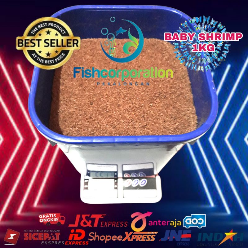 Baby Shrimp / pakan cupang / pakan guppy / baby shrimp 1kg / baby shrimp kiloan