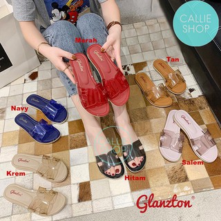  Sandal  Flat Wanita  Jelly Glanzton  M2105 Shopee Indonesia