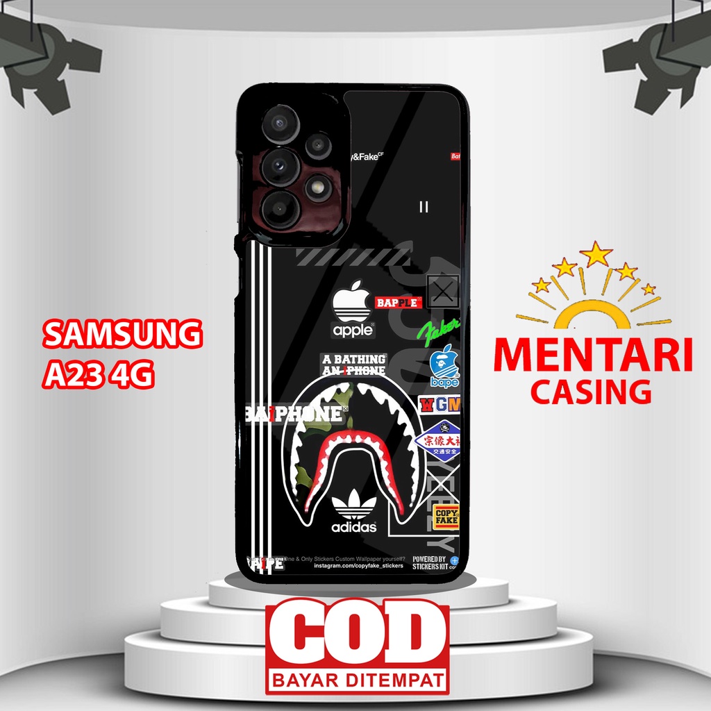 Case SAMSUNG A23 4G CASING SAMSUNG A23 4G [ STIKER ] Mentari casing case hp kondom hp case custom ca