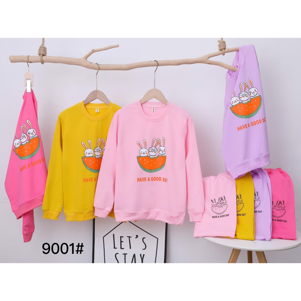 Setelan Sweater Anak Perempuan Usia 7 - 9 Tahun Import Original | Stelan  Switer Anak Cewek Murah