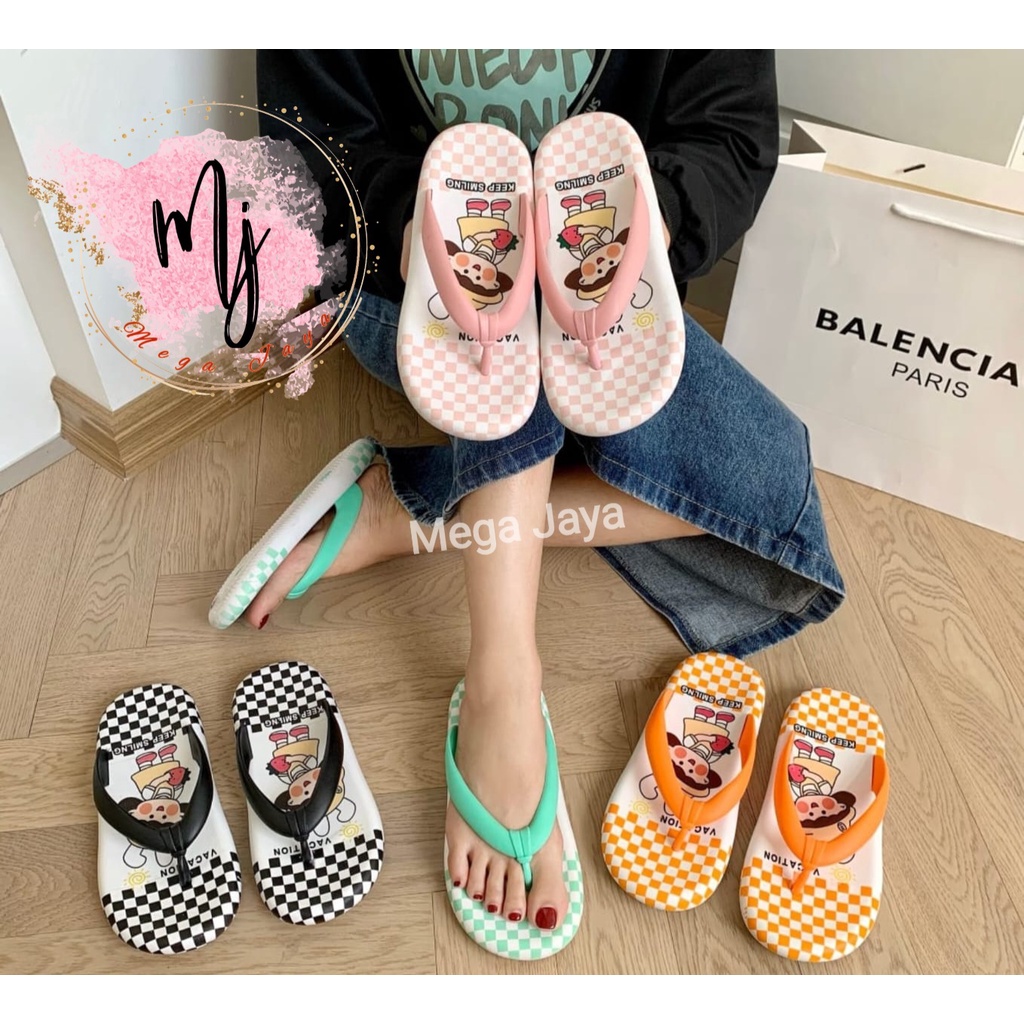 Sandal jepit fashion jelly import sendal cibi jelly sangat nyaman dan ringan