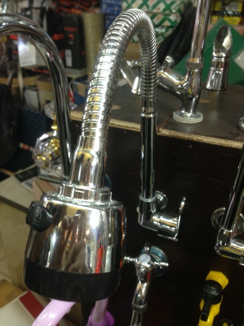 Kran Angsa Flexible Kepala Besar / Kran Cuci Piring