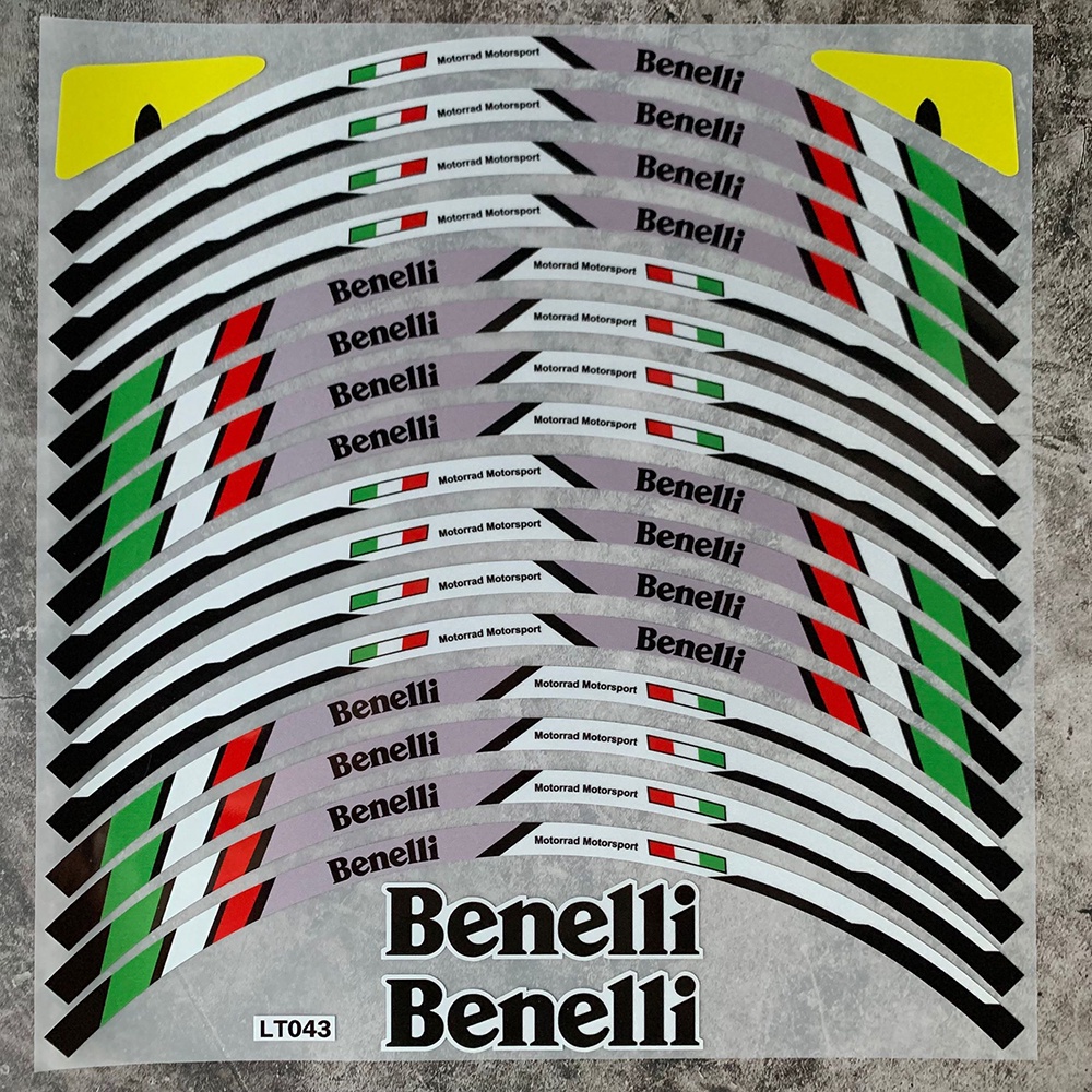 Benelli Stiker Roda Motor 18inch Rim Sticker Film Ban Border Reflektif Decals Untuk Benelli Tnt135 150 300 302S 502X