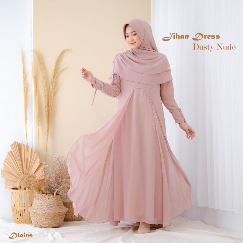 Pre Order dress saja (jihan dress) gamis premium ceruty original/Jihan