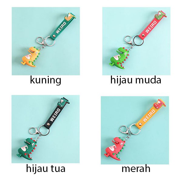 gantungan kunci dinosaurus weird dino keychain (4f3) agk021