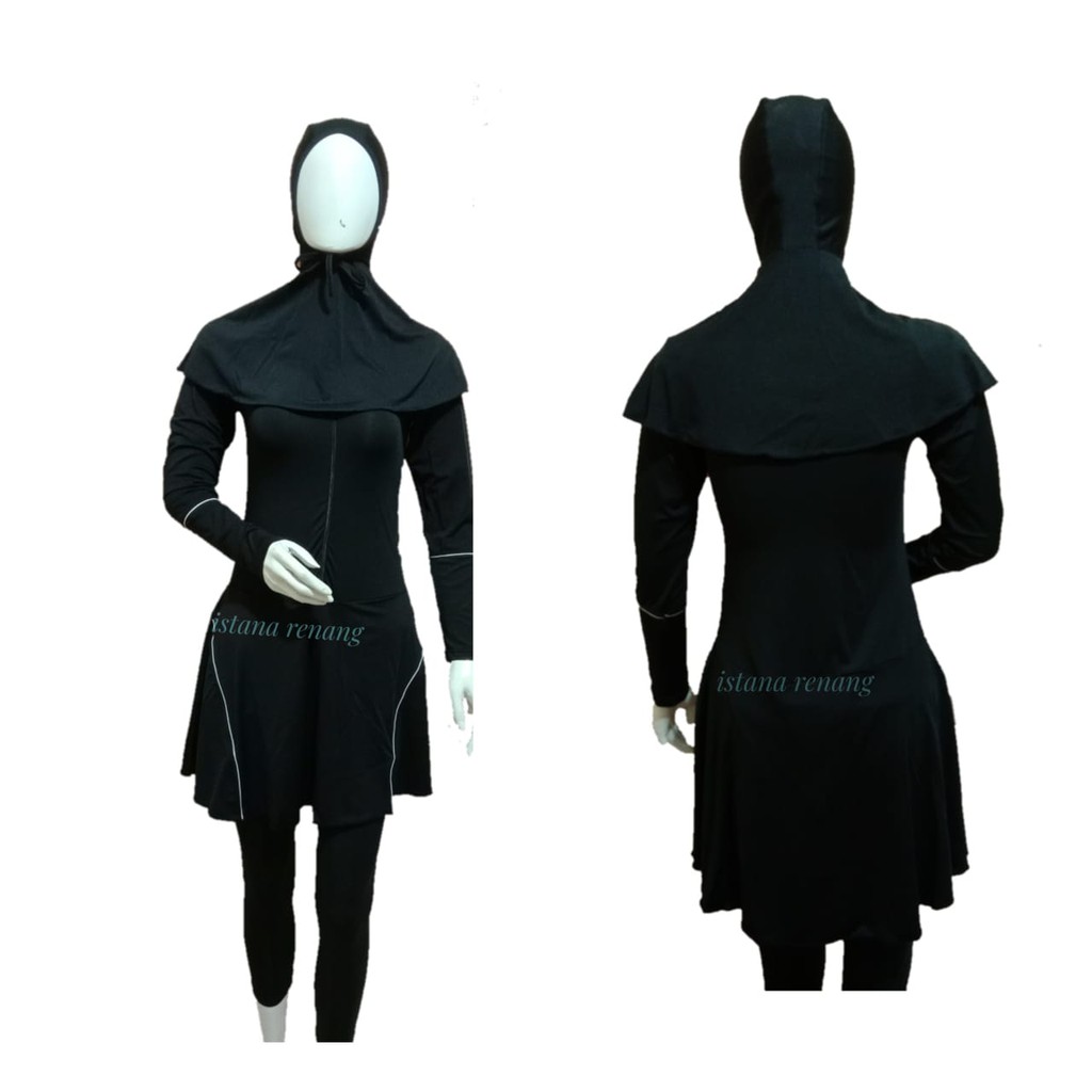 Baju Renang Muslimah Dewasa List Tangan RMD 012 Baju Renang Muslimah Remaja