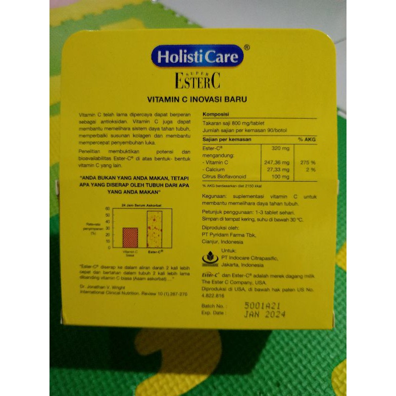 Ester C Holisticare 30 tablet exp sept 2024