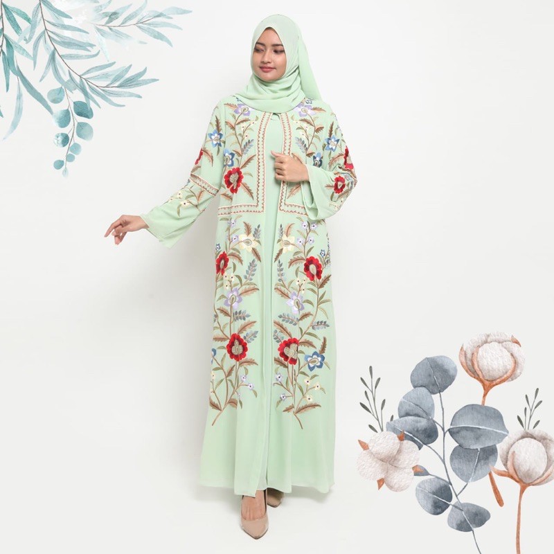 Gamis Carabella Bordir Kamilaa Itang Yunasz