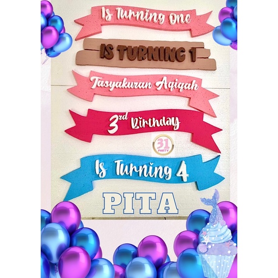 PITA DEKORASI BIRTHDAY TASYAKUR AQIQAH PESTA BACKDROP
