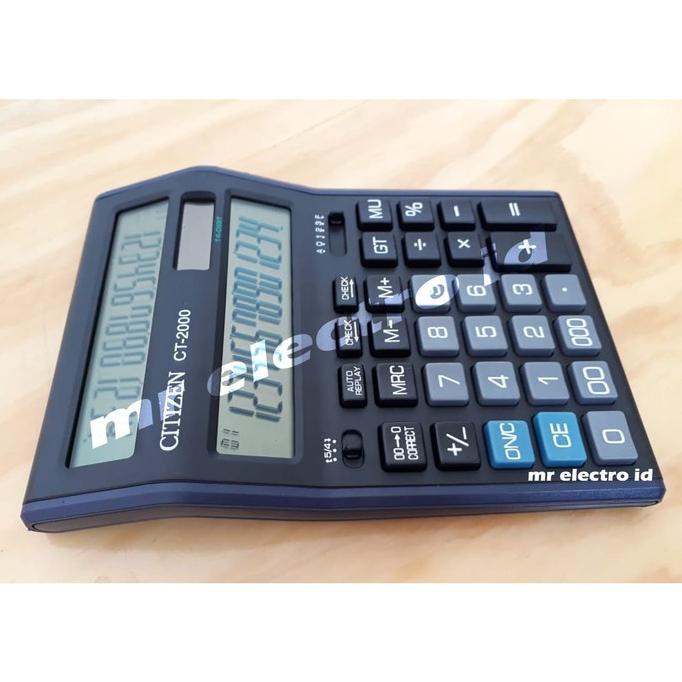 

KALKULATOR CITIZEN CT 2000 - 14 DIGIT - KALKULATOR 2 LAYAR