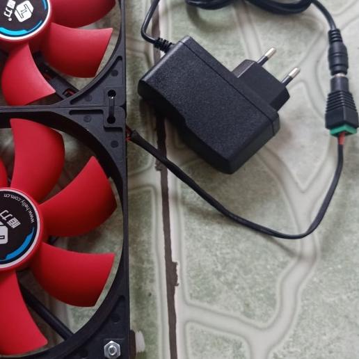 ☺ Kipas Fan aquascape BESAR Double 12x12cm pendingin air Aquascape ♤