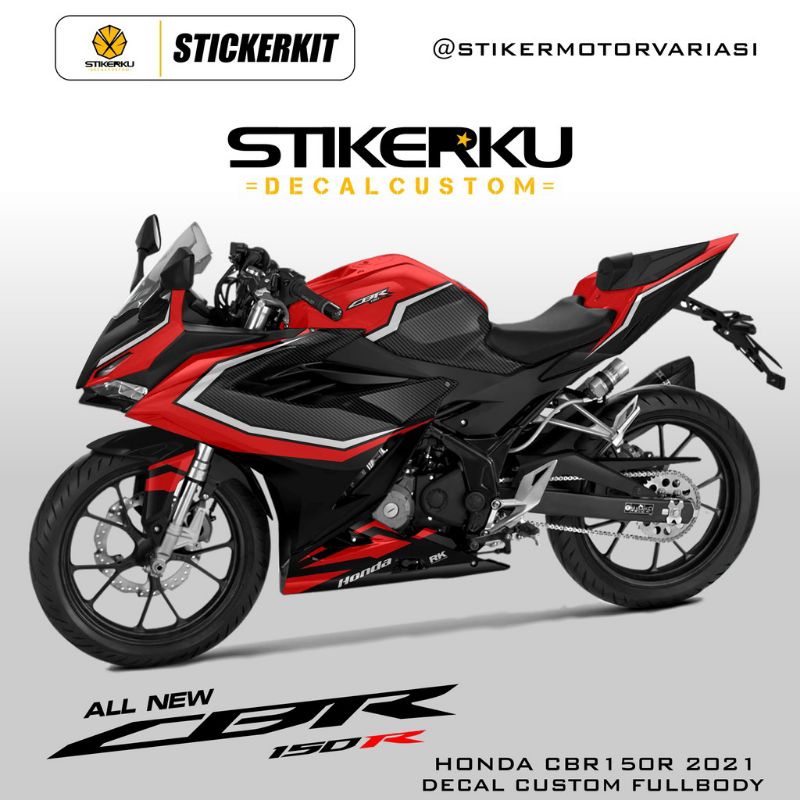 decal motor Honda CBR 150R 2021 / striping motor CBR 150R 2021