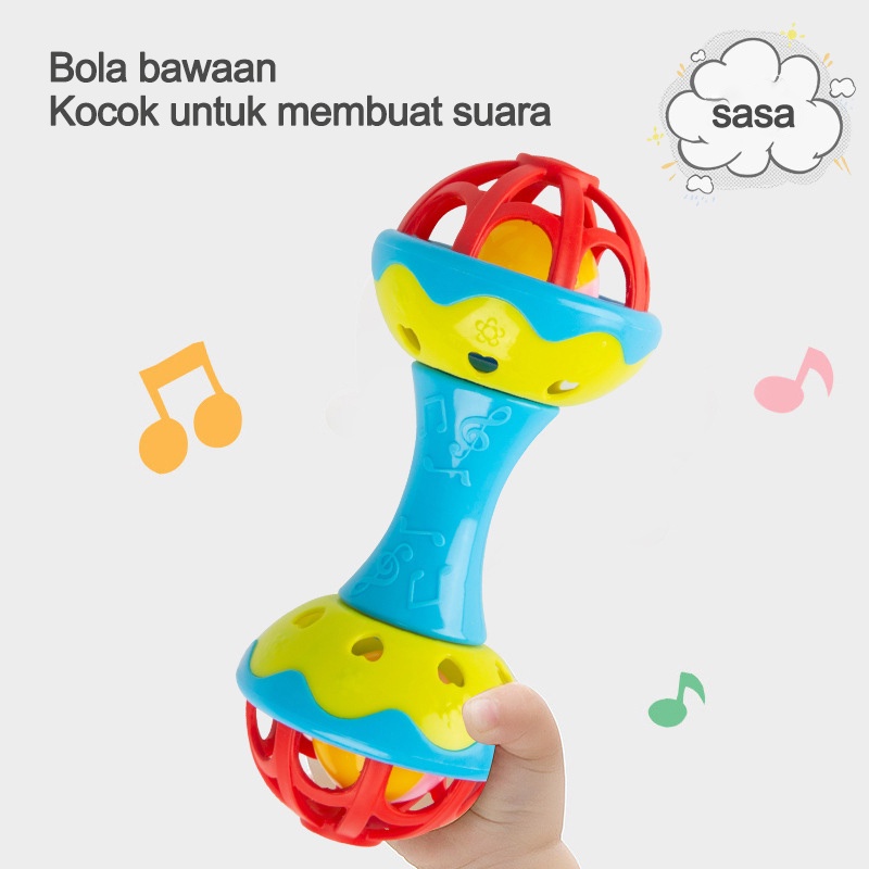 Mainan Kerincingan Bayi / teether rattle stick/mainan gigitan bayi BPA FREE/C73-74