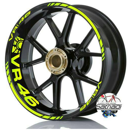 Stiker Velg Sticker Motor VR46 Sun Moon bs vixion r14 r25 mt15 mt25 Ori