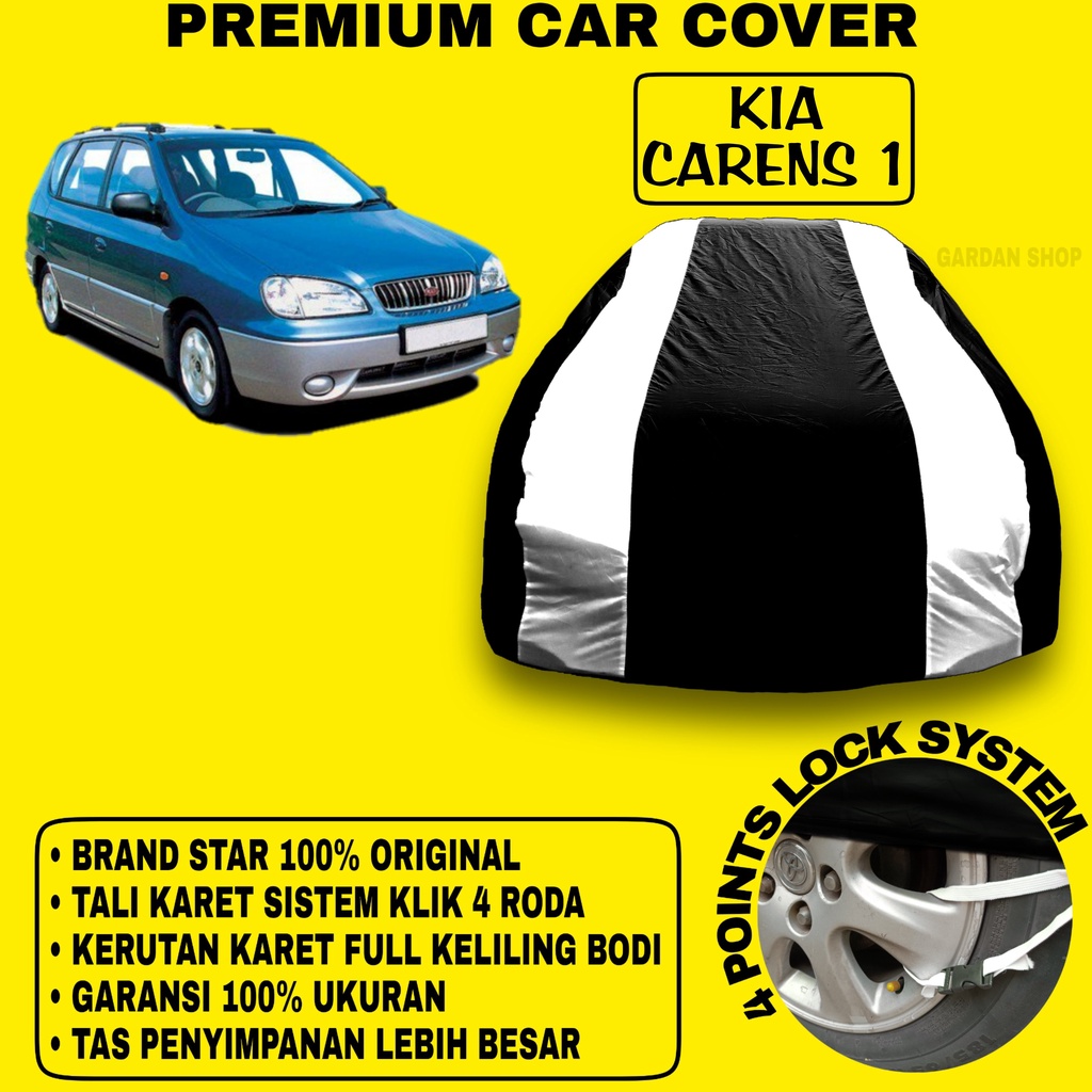 Body Cover KIA CARENS I Sarung Strip SILVER Penutup Pelindung Bodi Mobil Kia Carens 1 PREMIUM Cover