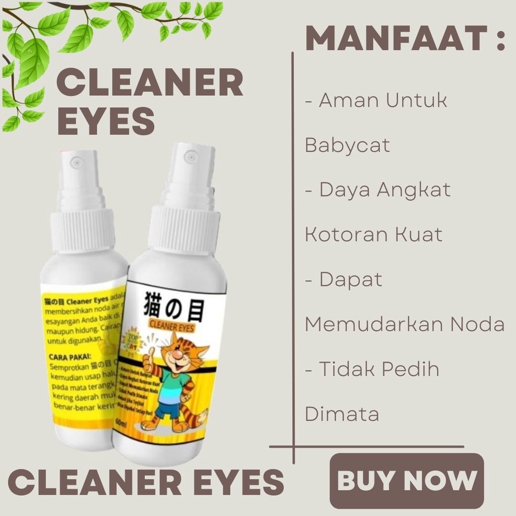 Cleaner Eyes Cat - Pembersih Mata Kucing Pembersih Belek Noda FEZONE