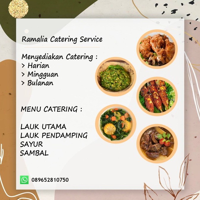 Catering Harian Tanpa Nasi 1 Hari by Ramalia Catering