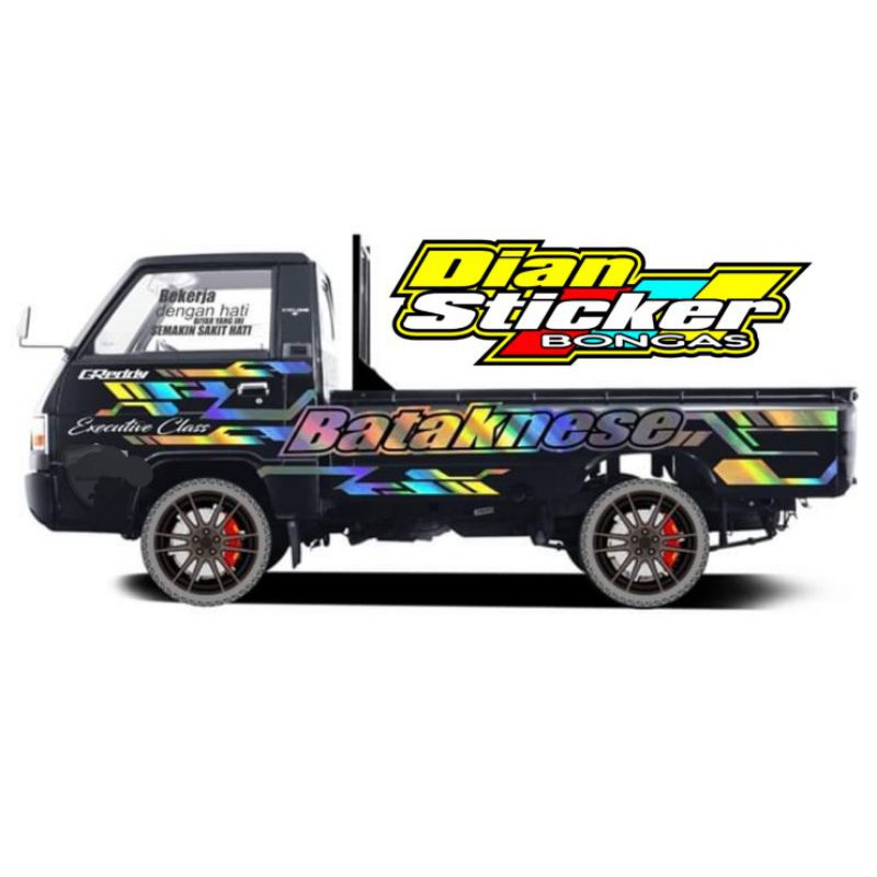 

sticker body L300 HOLOGRAM bisa request nama dan perubahan warna