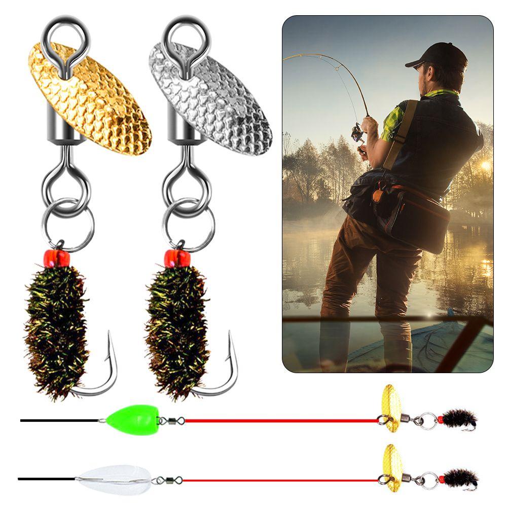 Preva 8pcs Fly Fishing Hook Artifisial Serangga Rotasi Engkol Payet Fly Trout Umpan Pancing