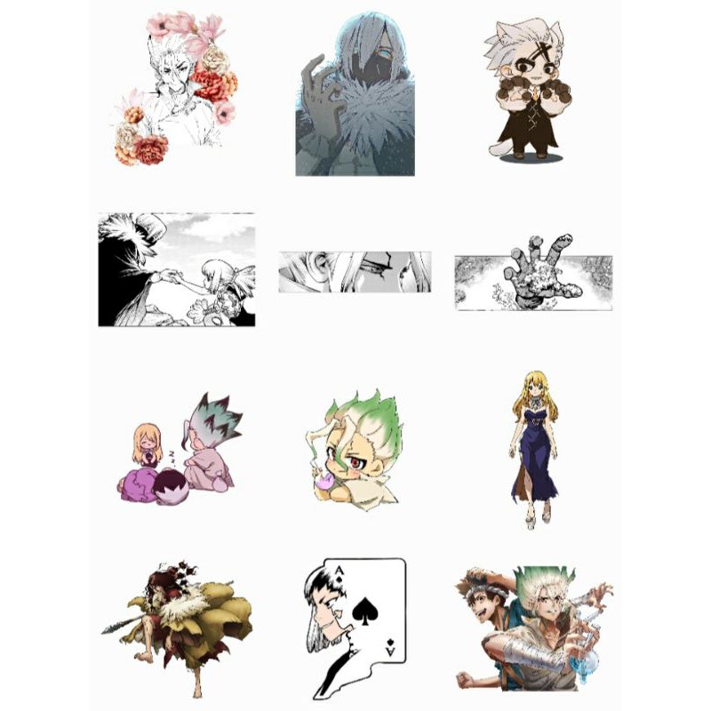 

STIKER DR.STONE 35 PCS