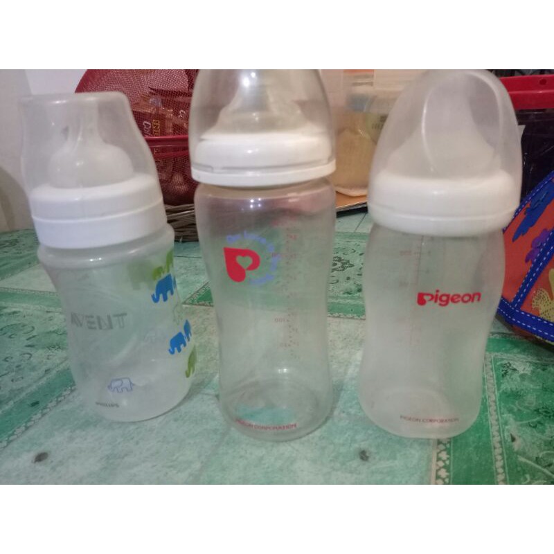 preloved botol susu bayi avent dan pigeon