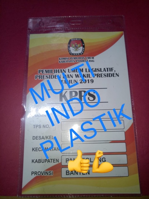 Kantong id card/plastik nametag/plastik id card uk 11 cm x 17 cm/ketebalan 0.15/plasti id card murah