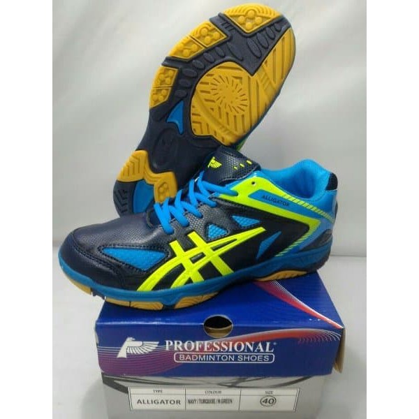 sepatu badminton profesional alligator original