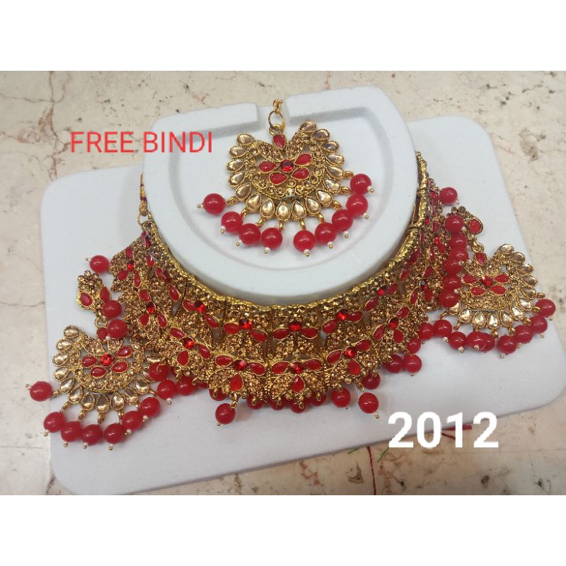 CHOKER ETNIK/KALUNG INDIA/JODHA SET/BOLLYWOOD/BRIDAL SET/JODHA SET/BOLLYWOOD/BRIDAL SET/CHOKER