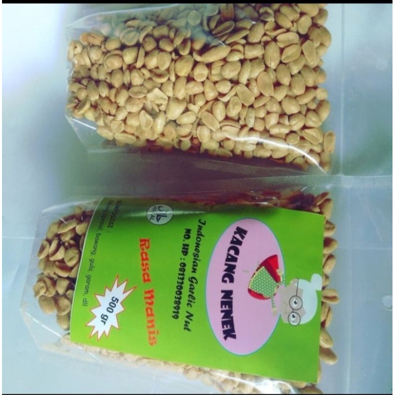 kacang goreng bawang manis asin 500 gram