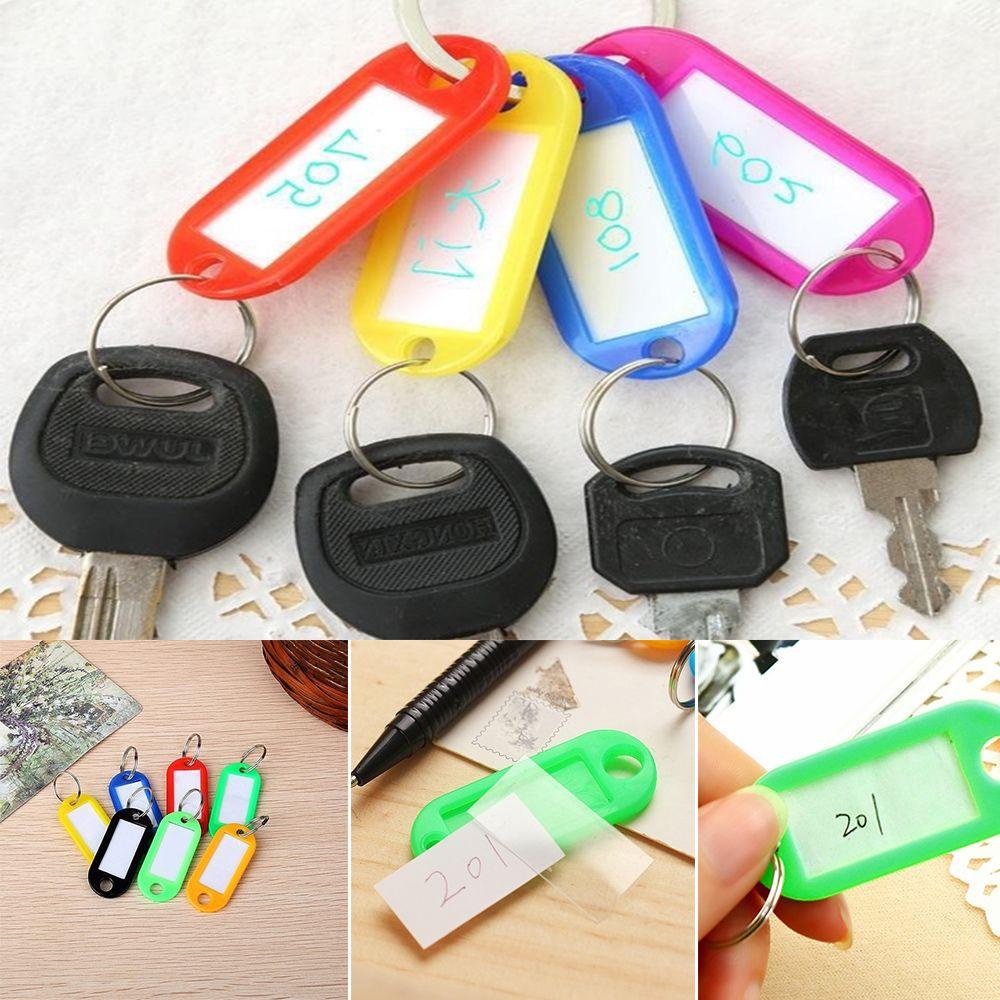 Suyo5/10pcs Gantungan Kunci New ID label Luggage Tag Jewelry