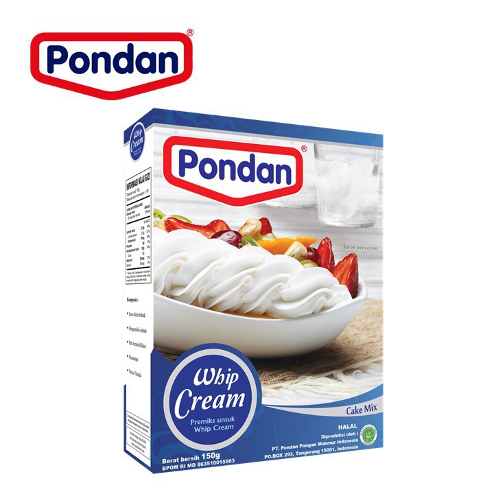 

Pondan Whip Cream 150gr