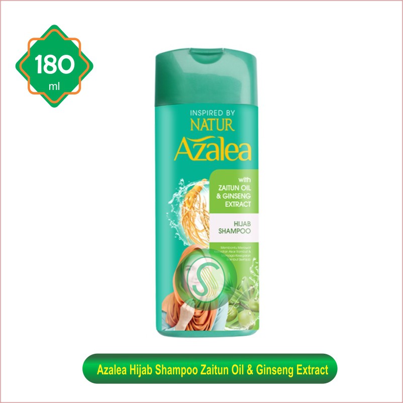 Azalea Hijab Shampoo Zaitun Oil &amp; Ginseng Extract 180 ml