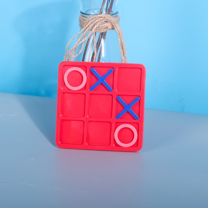 Siy Cetakan Resin Epoksi Bentuk Tic-Tac-Toe Bahan Silikon Untuk Kerajinan Tangan Diy