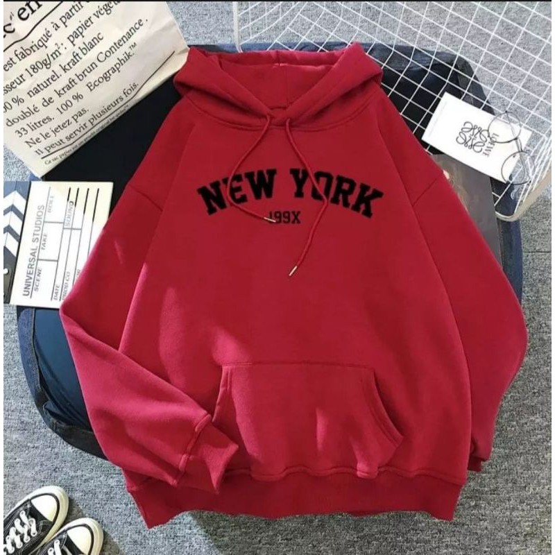 NY 199X SWEATER HOODIE WANITA PRIA KEKINIAN TERMURAH