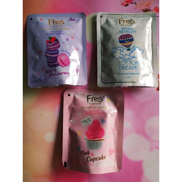 sabun mandi fres and natural cair 60ml