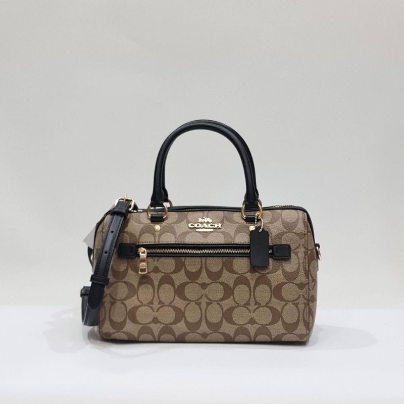 COACH F83607 ROWAN KHAKI BLACK