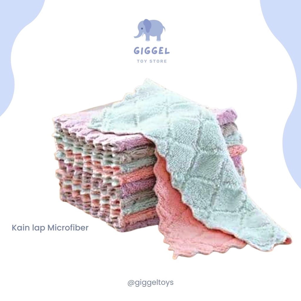 [ Giggel ] KAIN LAP DAPUR / KAIN LAP MAINAN / KAIN LAP MICROFIBER / KAIN LAP MAINAN / KAIN LAP SERBAGUNA