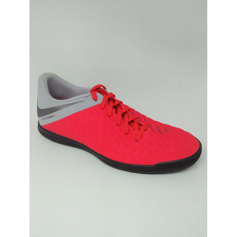 sport ku/Sepatu futsal nike original Hypervenom 3 Club IC abu abu/merah new