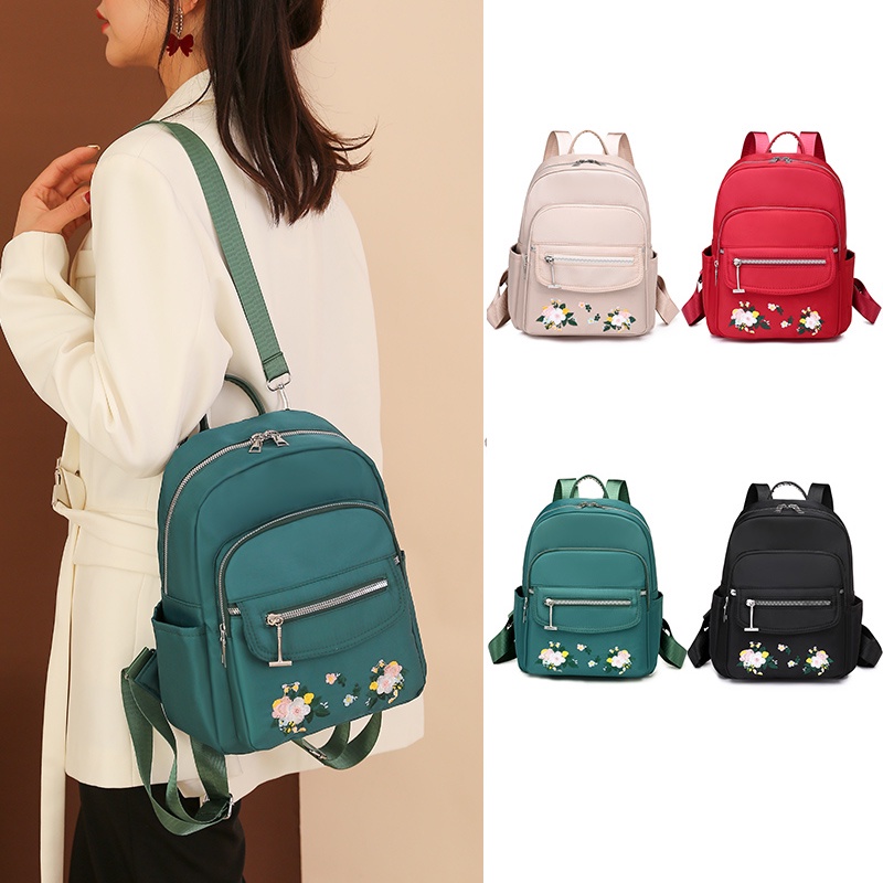 Ransel Wanita Multifungsi Tas Selempang  Bahu sling shoulder bag Nylon Cloth backpack beg belakang perempuan galas Women's Bags Ladies import 7197