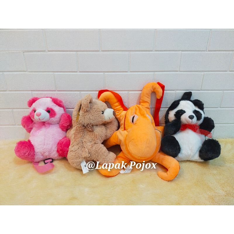 Boneka Tas Sekolah Anak Karakter Zoo Edition Ransel