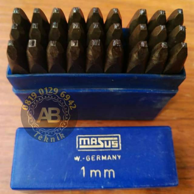 

Alat ketok Huruf Ketok 1 mm Stamp Punch Letter A - Z MASUS Germany