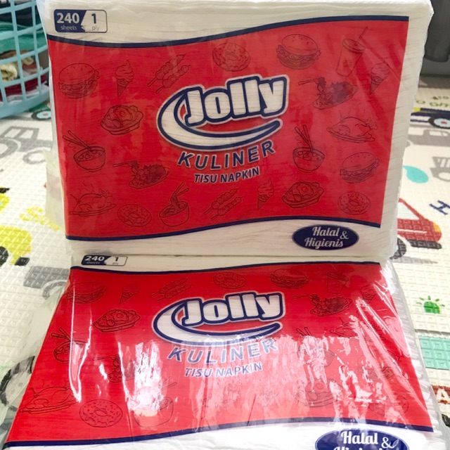 tissue jolly kuliner napkin isi 240 sheets 1ply